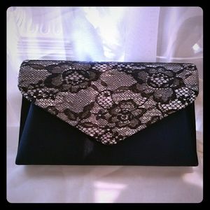 Evening clutch bag color Navy